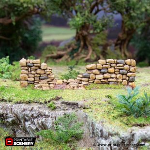 The Stone Walls - Hagglethorn Hollow - Printable Scenery