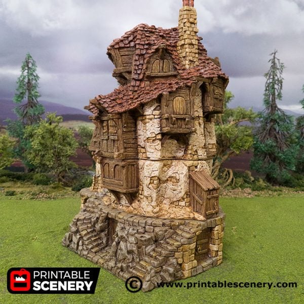 3D Printed Hagglethorn Hollow Tavern Age of Sigmar Dnd Dungeons and Dragons frostgrave mordheim tabletop games kings of war warhammer 9th age pathfinder rangers of shadowdeep