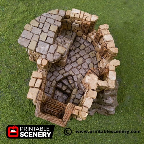 3D Printed Hagglethorn Hollow Tower Age of Sigmar Dnd Dungeons and Dragons frostgrave mordheim tabletop games kings of war warhammer 9th age pathfinder rangers of shadowdeep