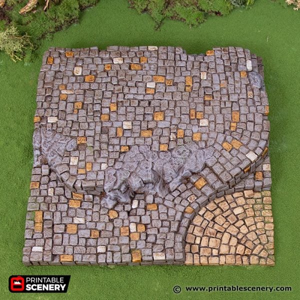 3D Printed Hagglethorn Hollow Town Square Tiles Age of Sigmar Dnd Dungeons and Dragons frostgrave mordheim tabletop games kings of war warhammer 9th age pathfinder rangers of shadowdeep