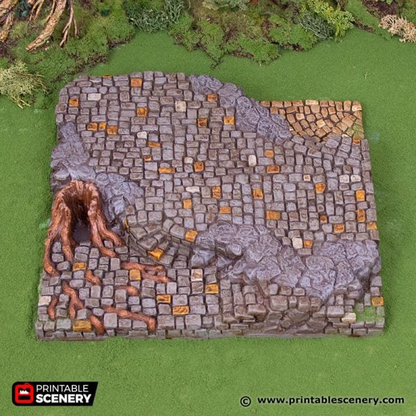 3D Printed Hagglethorn Hollow Town Square Tiles Age of Sigmar Dnd Dungeons and Dragons frostgrave mordheim tabletop games kings of war warhammer 9th age pathfinder rangers of shadowdeep