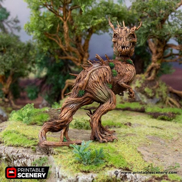 3D Printed Hagglethorn Hollow Tree Rex Age of Sigmar Dnd Dungeons and Dragons frostgrave mordheim tabletop games kings of war warhammer 9th age pathfinder rangers of shadowdeep