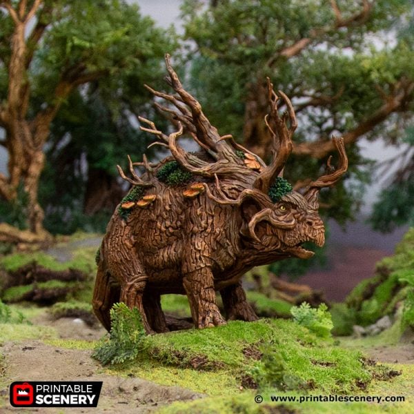 3D Printed Hagglethorn Hollow Treeceratops Age of Sigmar Dnd Dungeons and Dragons frostgrave mordheim tabletop games kings of war warhammer 9th age pathfinder rangers of shadowdeep