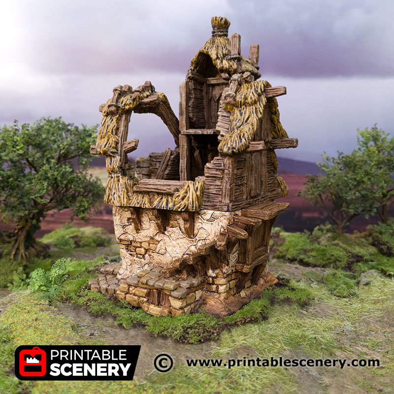 / DnD / D&amp;D / Pathfinder / Printable Scenery Hagglethorn Hollow 6pcs ...