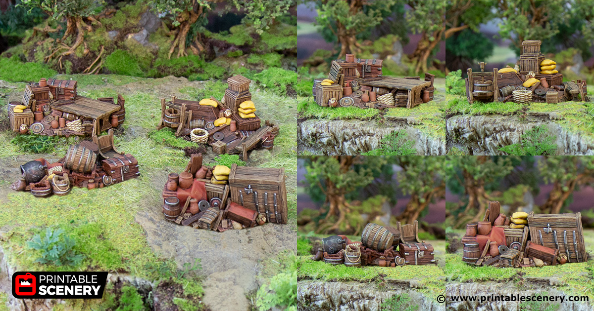 Barricades - Hagglethorn Hollow - Printable Scenery