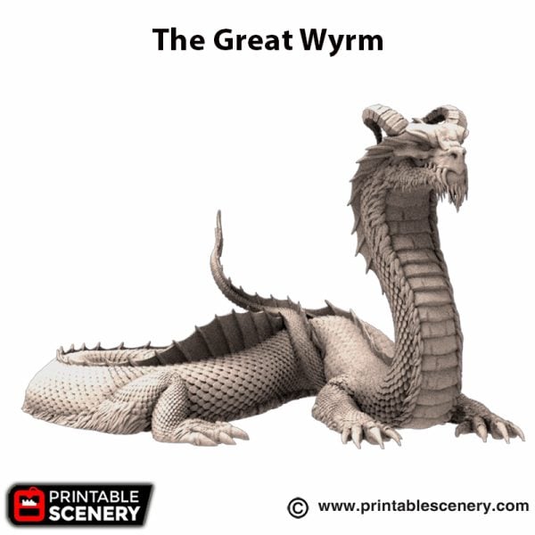 3d printed The Great Wyrm
