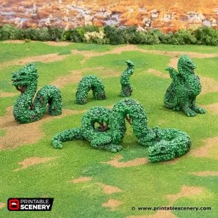 3D Printed Rise Of The Halflings Reign of Arcane Dragon Hedgerows Age of Sigmar Dnd Dungeons and Dragons frostgrave mordheim tabletop games kings of war warhammer 9th age pathfinder rangers of shadowdeep