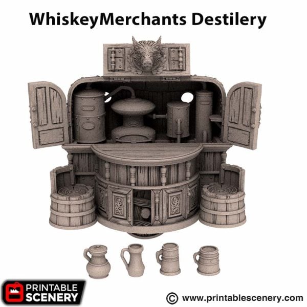 3d printed Whiskey Merchants Distillery