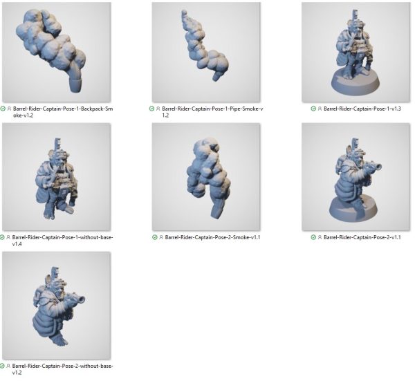 Barrel Rider Captain - Printable Scenery