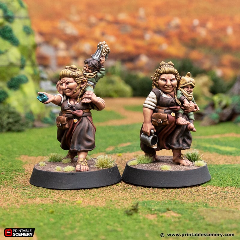 tabletop RPG Halfling Rogues   Hobbits Age of Sigmar Warhammer Dungeons & Dragons miniatures for Lord Of The Ring