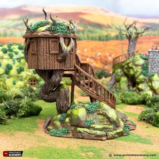 Tree House - Printable Scenery