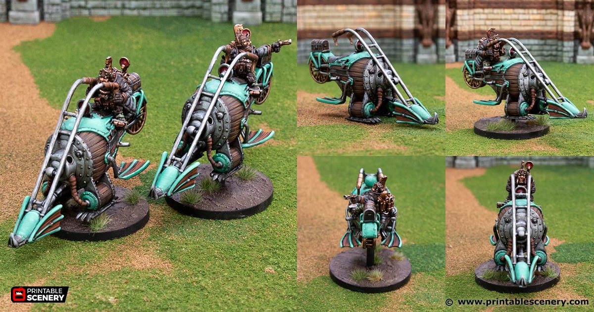 Barrel Rider Bike - Printable Scenery