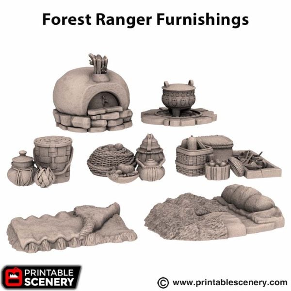 3d printed Forest Ranger Furnishings