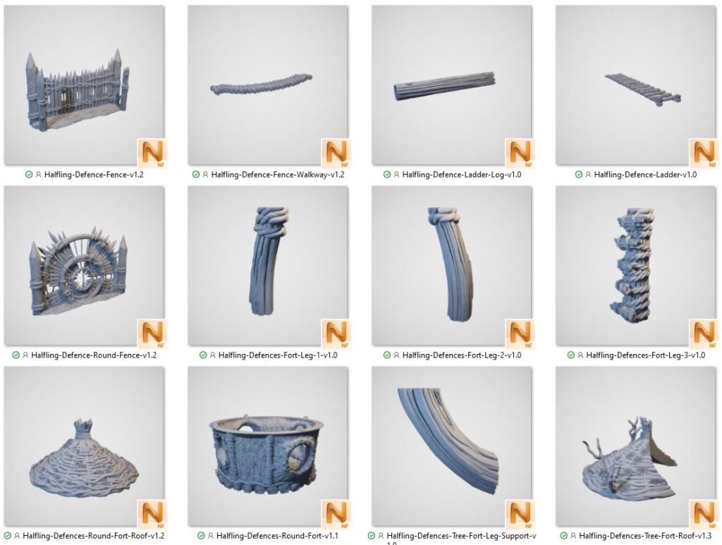 Halfling Defences - Printable Scenery