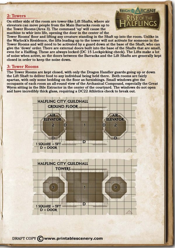 Rise of the Halfling Scenario: The Halfling City Guildhall - Printable ...