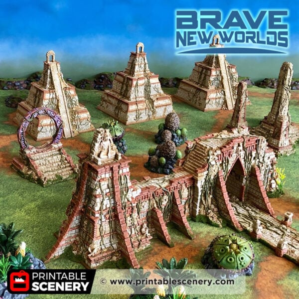 3D printed and painted new eden alien world models for dnd and wargames