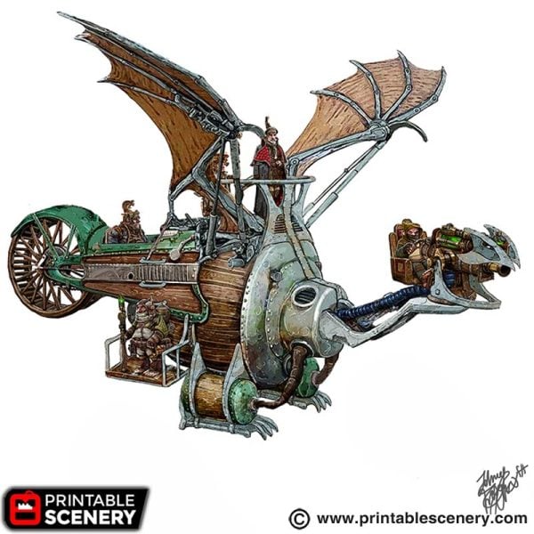 The Drakenarc -Airship STL