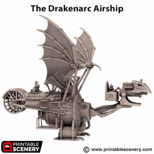 The Drakenarc -Airship STL