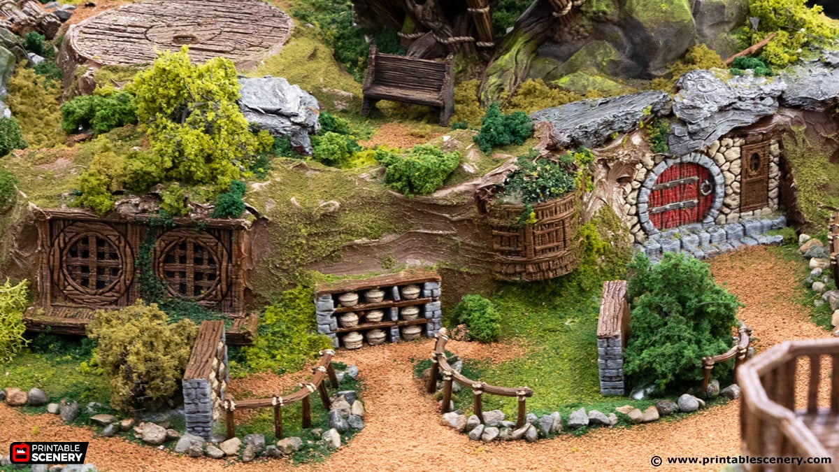 Hillside Builders Kit - Printable Scenery
