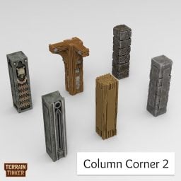 OpenLOCK columns 3d printed