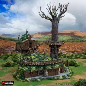 3D Printed Rise Of The Halflings Reign of Arcane Ranger Barracks Age of Sigmar Dnd Dungeons and Dragons frostgrave mordheim tabletop games kings of war warhammer 9th age pathfinder rangers of shadowdeep