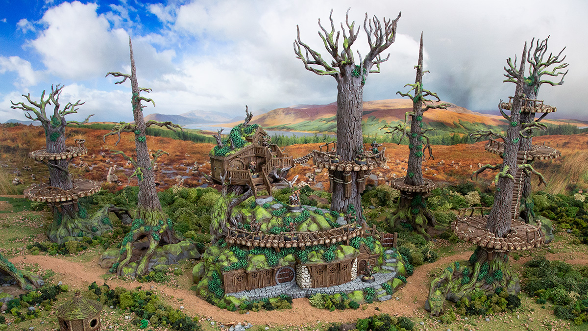 Rise of the Halflings Scenario: The Rangers Barracks - Printable Scenery