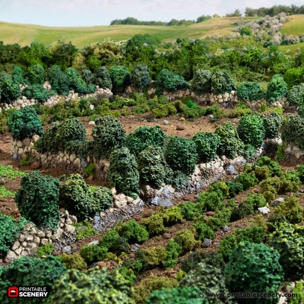 3D printable bocage hedge fence