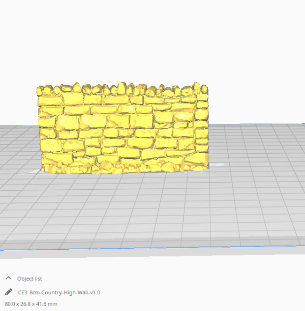 3D Printable Country High fence Walls