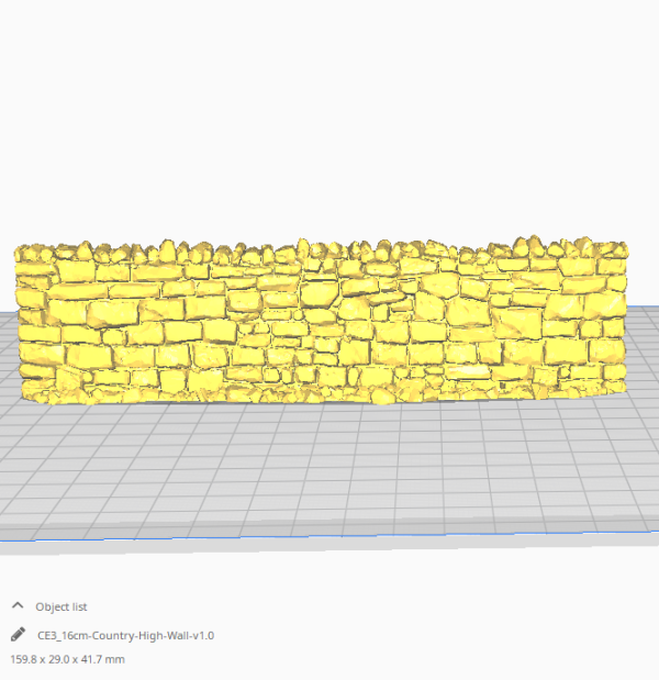 3D Printable Country High fence Walls