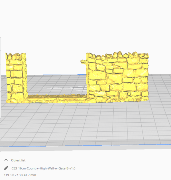 3D Printable Country High fence Walls