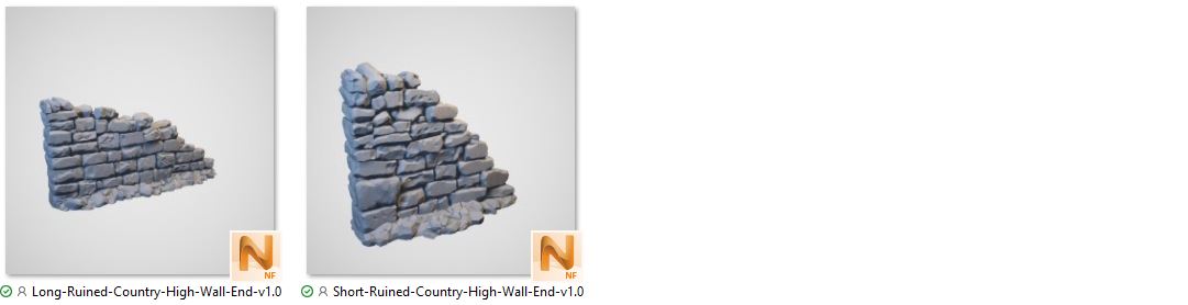 3D Printable Country High Walls