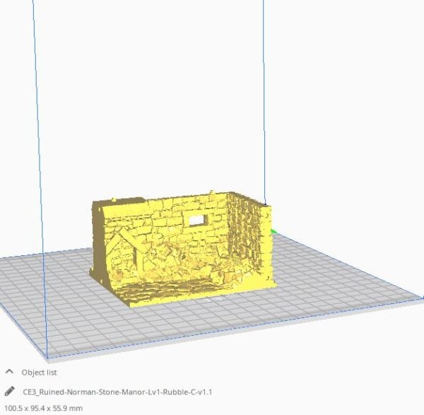 Ruined Stone Manor WW2 STL