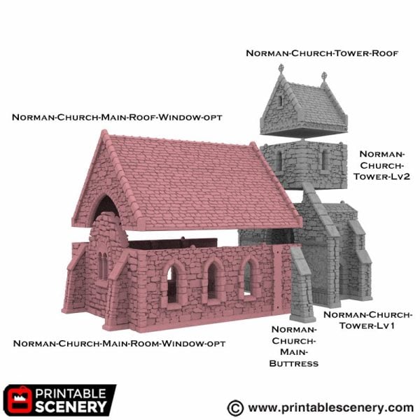 Norman Church Chapel Option 3d print file