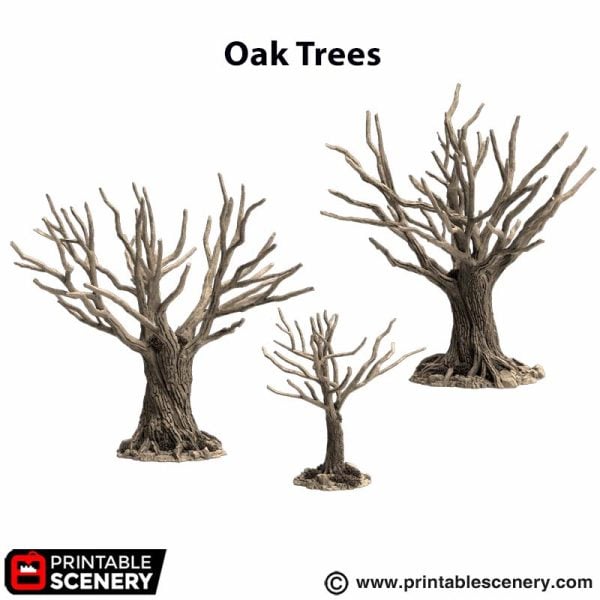 3D printed Oak Trees