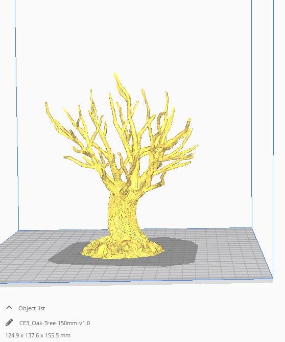 3D printed Oak Trees