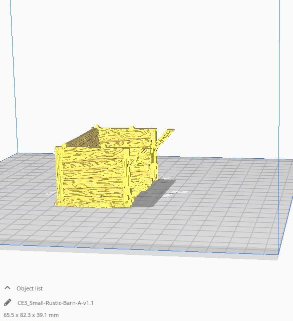 3D Printed Small Rustic barns