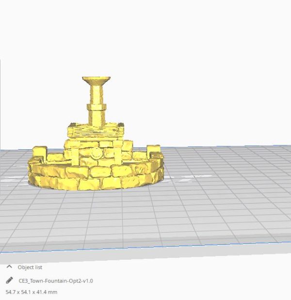 3D printable Town Fountain