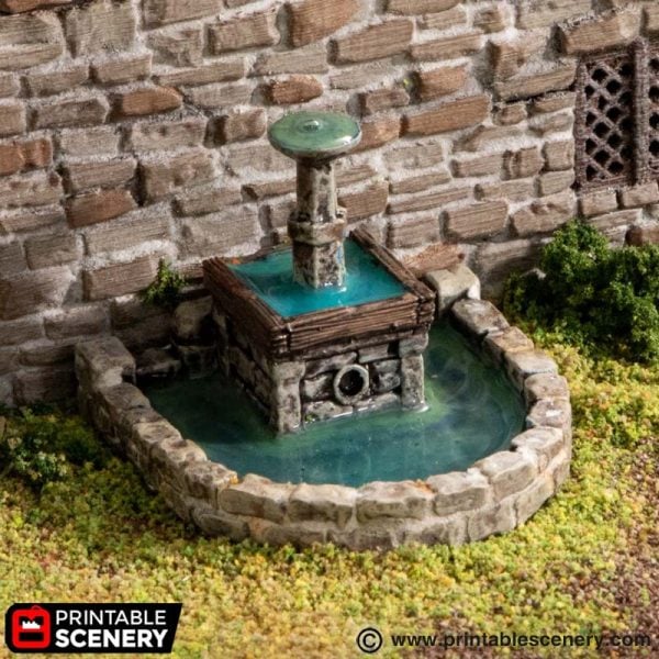 3D printable Town Fountain