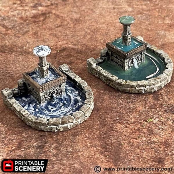 3D printable Town Fountain