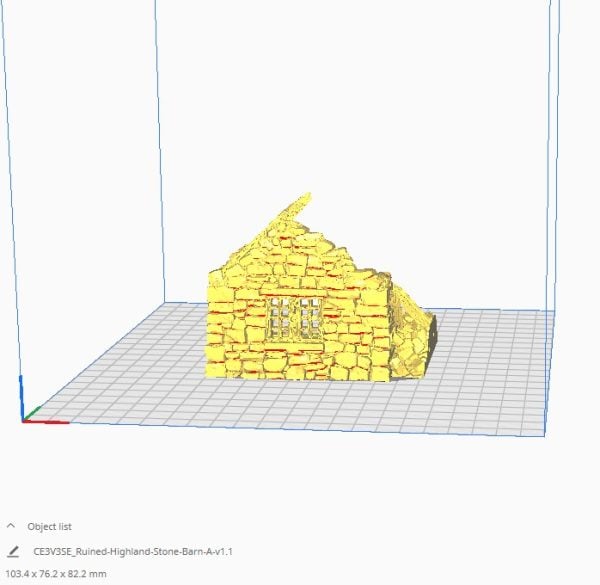 Ruined Highland Stone Barn Measurement