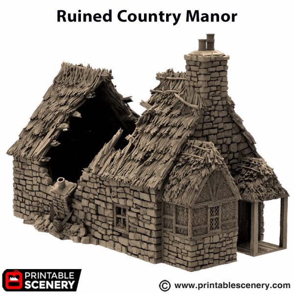 Ruined Country Manor STL