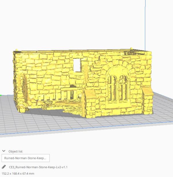 Ruined Norman Stone Keep STL