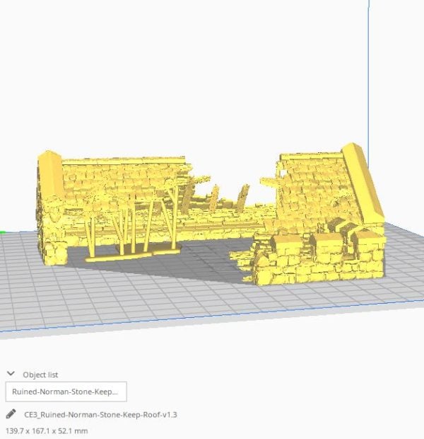 Ruined Norman Stone Keep STL