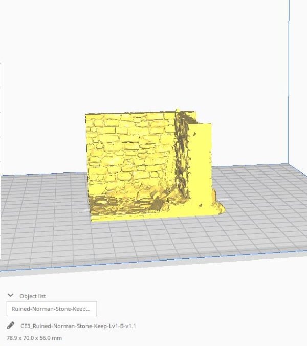 Ruined Norman Stone Keep STL