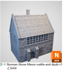Solid 3d print building