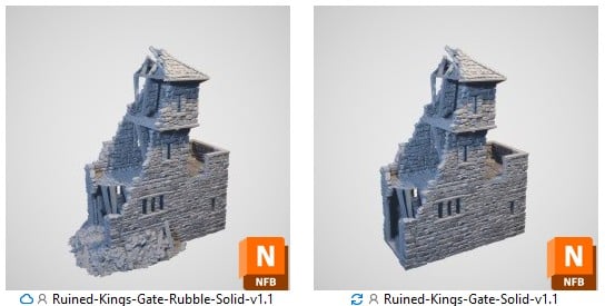 Solid 3d print building