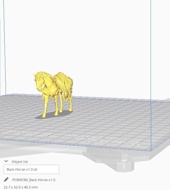 3D printed Two Horse Litter