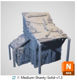 Solid 3d print building