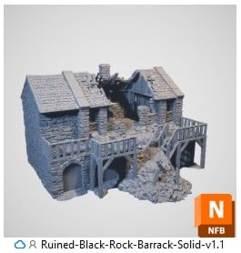 Solid 3d print building