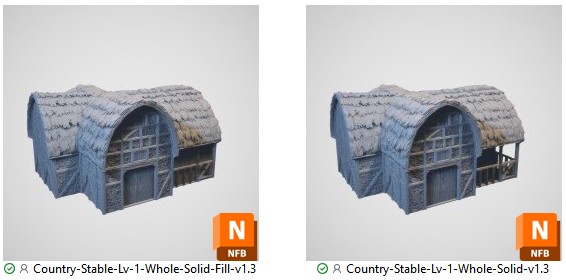 Solid 3d print building